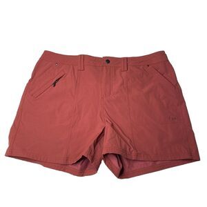 Willit Deep Red Golf Shorts Athletic Belt Loops Zipper fly Pockets Size 14 Women